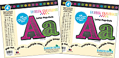 Barker Creek Letter Pop-Outs, 4", Rainbow Chalk, Pack Of 468 1 thumbnail image