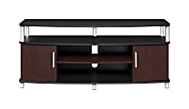 Ameriwood™ Home Carsons Media Stand For TVs Up To 50", Cherry/Black