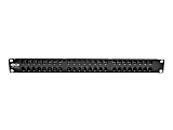 Tripp Lite 48-Port 1U Cat 5 Cat 5e Patch Panel Rackmount 110 RJ45 Ethernet High Density UTP 568B - Patch panel - N0520481U 1 thumbnail image