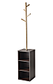 Adesso® Hutch Storage Coat Rack, 69"H x 12"W x 12"D, Natural/Walnut 1 thumbnail image