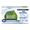 Seventh Generation® Natural Fabric Softener Sheets, Unscented, 80 Sheets/Box, 4/Carton 1 thumbnail image