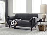 Serta® Artesia Collection Sofa, Slate Gray/Chestnut 1 thumbnail image