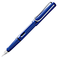 Lamy Safari Fountain Pen - Fine Pen Point Type - Refillable - Blue - Blue ABS Plastic Barrel - 1 Each
