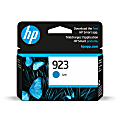 HP 923 Cyan Original Ink Cartridge, 4K0T0LN