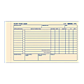 Rediform® Daily Time Clock Card Pads, For Daily Time/2-Page, 4.25" x 7", Manila, 100 Pages