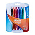 Paper Mate® InkJoy 100 RT Pens, Medium Point, 1.0 mm, Translucent Assorted Barrels, Assorted Ink Colors, Pack Of 8