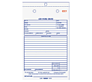 Rediform 2-Part Job Work Order Book, 2 Part, 5-1/2" x 8-1/2", 50 Sheets, Blue/Red 1 thumbnail image