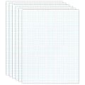 Office Depot® Brand Quadrille Pads, 4 x 4 Squares/Inch, 50 Sheets, White, Pack Of 6