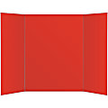 Office Depot® Brand 2-Ply Tri-Fold Project Board, 36" x 48", Red