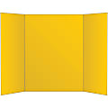 Office Depot® Brand 2-Ply Tri-Fold Project Board, 36" x 48", Yellow 1 thumbnail image