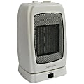 Comfort Glow 1500W Max Portable Oscillating Ceramic Fan Heater With Thermostat, 17-1/4”H x 13-1/2”W x 11-3/4”D, White