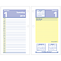 AT-A-GLANCE® QuickNotes® Daily Loose-Leaf Desk Calendar Refill, 3 1/2" x 6", January to December 2019