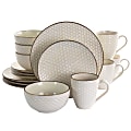 Elama Honey Ivory 16-Piece Dinnerware Set, Ivory 1 thumbnail image