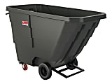 Suncast Commercial Tilt Truck, Light Duty, 1 Cu Yd., 43-13/16"H x 33-7/8"W x 70"D, Black