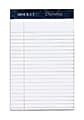 TOPS® Docket® Diamond Jr. 100% Recycled Writing Pads, 5" x 8", Legal Ruled, 50 Sheets, White, Pack Of 4 Pads
