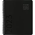AT-A-GLANCE Contemporary Lite 2023 RY Weekly Monthly Planner, Black, Medium, 7" x 8 3/4"