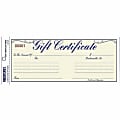 Rediform Gift Certificates with Envelopes - 8.5" x 3.7" - Blue - 25 / Pack