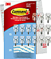 Command® Small Wire Hooks, 15 Hooks, 20 Clear Adhesive Strips, Damage Free Hanging Picture Hangers, No Tools Wall Hanging for Back to School Dorm Organization For Living Spaces 1 thumbnail image