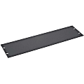 Sanus Component Series 3RU AV Rack Blank Panel - Flanged Blank Panel - Black - Black - 19.1" Width - 0.1" Depth