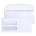 #9 Double-Window Medical/Healthcare Billing Statement Envelopes, Left Windows (Top/Bottom), Self-Seal, White, Pack Of 5000