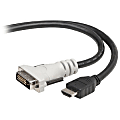 Belkin - Adapter cable - single link - DVI-D male to HDMI male - 10 ft 1 thumbnail image