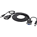 Belkin OmniView F1D9007B06 KVM Cable Adapter - 6 ft KVM Cable - DVI-I Digital Video - HD-15 VGA, USB - Black