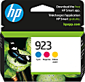 HP 923 Cyan; Magenta; Yellow Standard-Yield Original Ink Cartridge 3-Pack