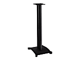 Sanus Steel Series Heavy-Duty Speaker Stand for Bookshelf Speakers - 34" Height - Black - 25 lb Load Capacity - 34" Height x 11.8" Width x 14.8" Depth - Steel - Black