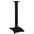 Sanus Steel Series Heavy-Duty Speaker Stand for Bookshelf Speakers - 34" Height - Black - 25 lb Load Capacity - 34" Height x 11.8" Width x 14.8" Depth - Steel - Black