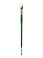 Grumbacher Gainsborough Oil And Acrylic Paint Brush, Size 8, Bright Bristle, Hog Hair, Green 1 thumbnail image