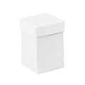 Partners Brand White Deluxe Gift Box Bottoms 4" x 4" x 6", Case of 50