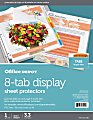 Office Depot® Brand Tabbed Sheet Protectors, 8-Tab, Assorted Colors 1 thumbnail image