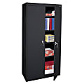 Sandusky Steel Welded/Assembled Storage Cabinet, 4 Adjustable Shelves, 72"H, Black