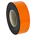 Partners Brand Orange Warehouse Labels, LH128, Magnetic Rolls 2" x 50', 1 Roll