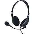 Verbatim Stereo Headset with Microphone and In-Line Remote - Stereo - USB Type A - Wired - 32 Ohm - 20 Hz - 20 kHz - Over-the-head - Binaural - Circumaural - 6.56 ft Cable - Omni-directional Microphone