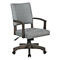 Office Star Santina Fabric High-Back Bankers Chair, Antique Gray/Gray 1 thumbnail image