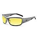 Ergodyne Skullerz® Safety Glasses, Thor, Matte Gray Frame, Yellow Lens