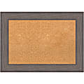 Amanti Art Cork Bulletin Board, 29" x 21", Natural, Country Barnwood Wood Frame