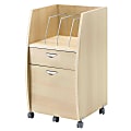 Tvilum-Scanbirk Euro File Collection 2-Drawer Mobile File, 30"H x 16 1/2"W x 17"D, Maple 1 thumbnail image