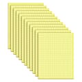 TOPS™ Quadrille Pad, 8 1/2" x 11", Canary, 50 Sheets