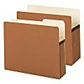 Smead® Expanding File Pockets, 1 3/4" Expansion, 9 1/2" x 11 3/4", 30% Recycled, Redrope