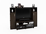 Ameriwood Home Entertainment Center For TVs Up To 42", 48 1/4"H x 64 7/8"W x 19 11/16"D, Black Forest