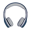 Ativa™ Kids' On-Ear Wired Headphones With On-Cord Microphone, Blue/Gray
