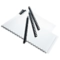 Office Depot® Brand 1/2" Binding Combs, 90-Sheet Capacity, Black, Pack Of 25