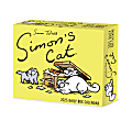 2025 Willow Creek Press Daily Desk Box Calendar, Humor & Comics, 5-1/2” x 6-1/4", Simon’s Cat, January To December, 41017