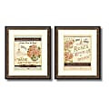 Amanti Art French Seed Packets Framed Art Prints By Daphne Brissonnet, 21 1/2"H x 18 1/2"W, Bronze/Gold, Set Of 2