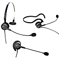 VXi Tria V DC Convertible Headset - Mono - Quick Disconnect - Wired - 300 Ohm - 20 Hz - 15 kHz - Over-the-ear, Behind-the-neck, Over-the-head - Monaural - Semi-open - Noise Cancelling, Electret Microphone