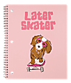 Divoga® Happy Thoughts Spiral Notebook, 8 1/2" x 10 1/2", 1 Subject, Wide Ruled, 160 Pages (80 Sheets), Later Skater Puppy 1 thumbnail image