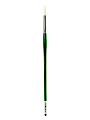 Grumbacher Gainsborough Oil And Acrylic Paint Brush, Size 8, Round Bristle, Hog Hair, Green