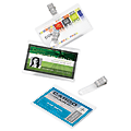Office Depot® Brand Laminating Pouches, ID Badge With Clip, 5 Mil, 2.5" x 3.75", Pack Of 25 1 thumbnail image